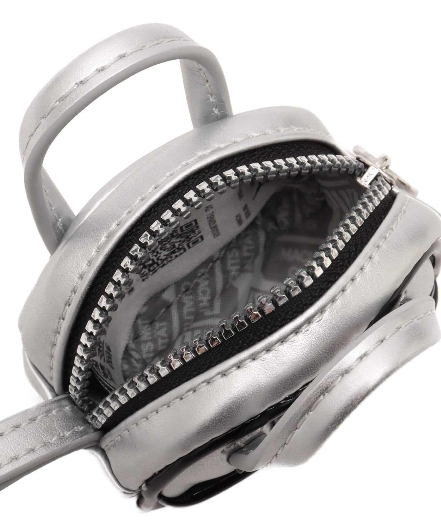 PUMA PUMA 1976 METALLIC GRIP BAG KEYCHAIN GLACIAL GRAY-PUMA BLACK