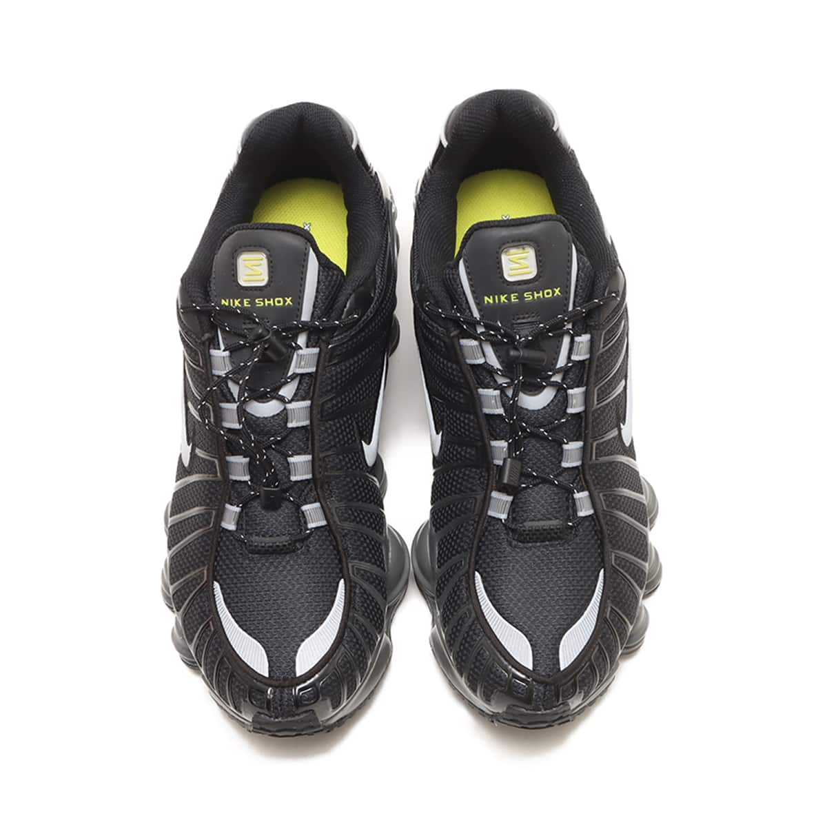 NIKE WMNS SHOX TL BLACK/METALLIC SILVER-IRON GREY（ナイキ