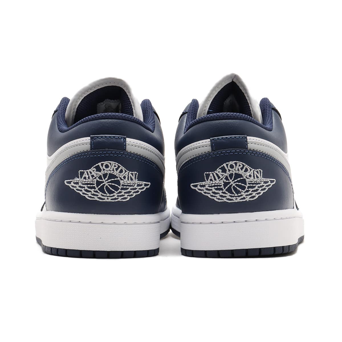 JORDAN BRAND AIR JORDAN 1 LOW WHITE/WOLF GREY-MIDNIGHT NAVY
