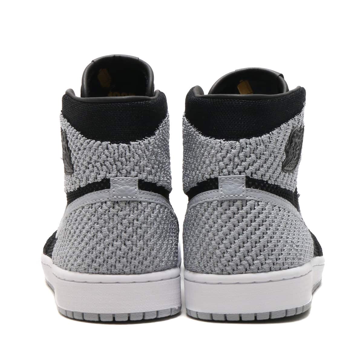 JORDAN BRAND AIR JORDAN 1 RETRO HI FLYKNIT BLACK/WOLF GREY-WHITE