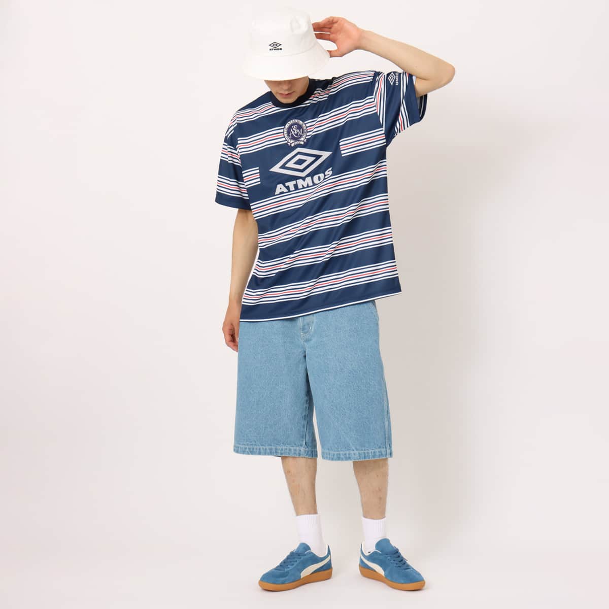 UMBRO X atmos SOCCER JERSEY NAVY（アンブロ X アトモス サッカー