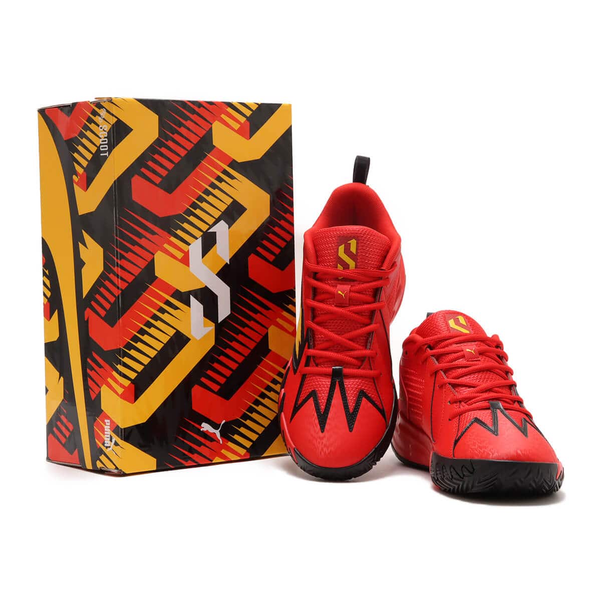 PUMA SCOOT ZEROS RETRO FOR ALL TIME RED-YELLOW SIZZ （プーマ
