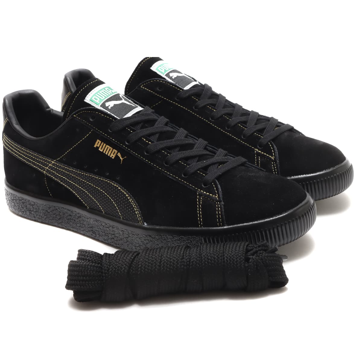 PUMA SUEDE MIJ atmos Dusty Champ QDS BLACK（プーマ スエード VTG