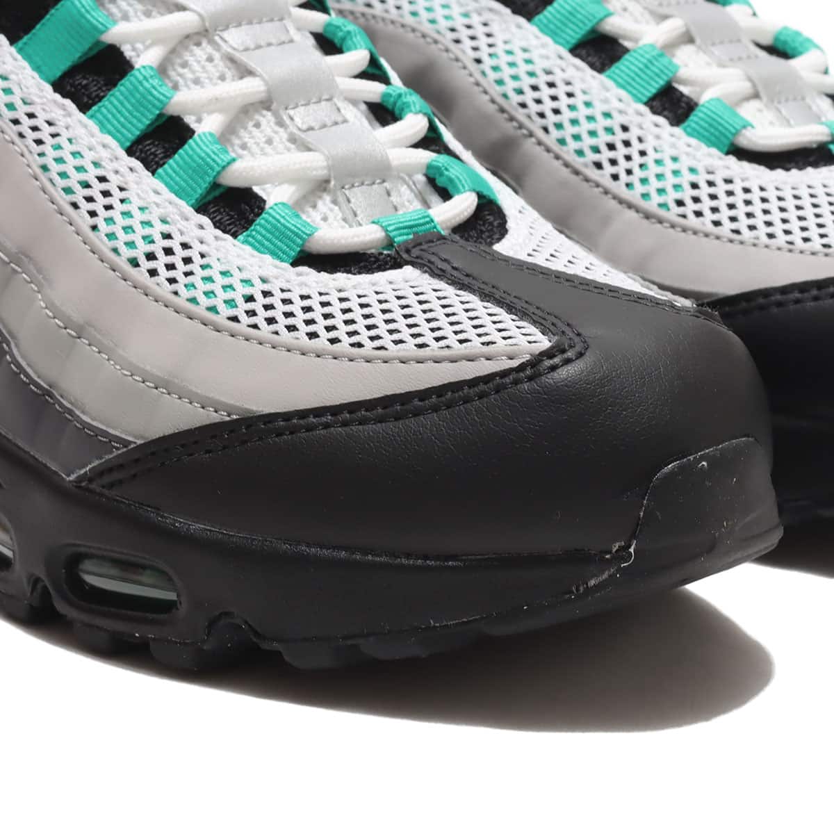 NIKE W AIR MAX 95 BLACK/STADIUM GREEN-PEARL GREY 23SU-I（ナイキ