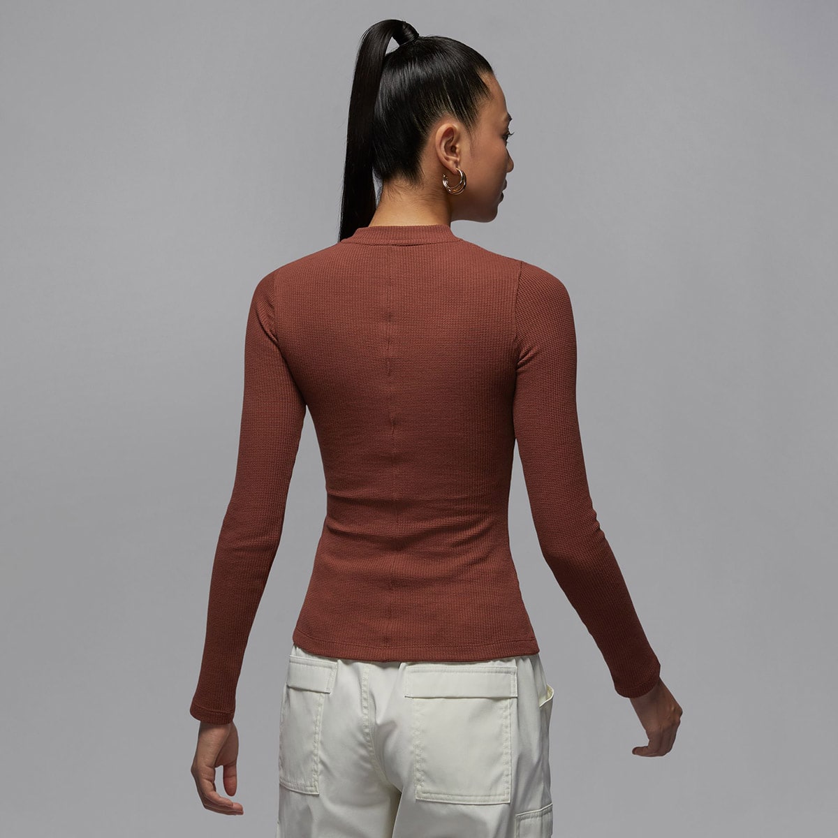 JORDAN BRAND AS W J LS KNIT TOP DARK PONY/WHITE（ジョーダン