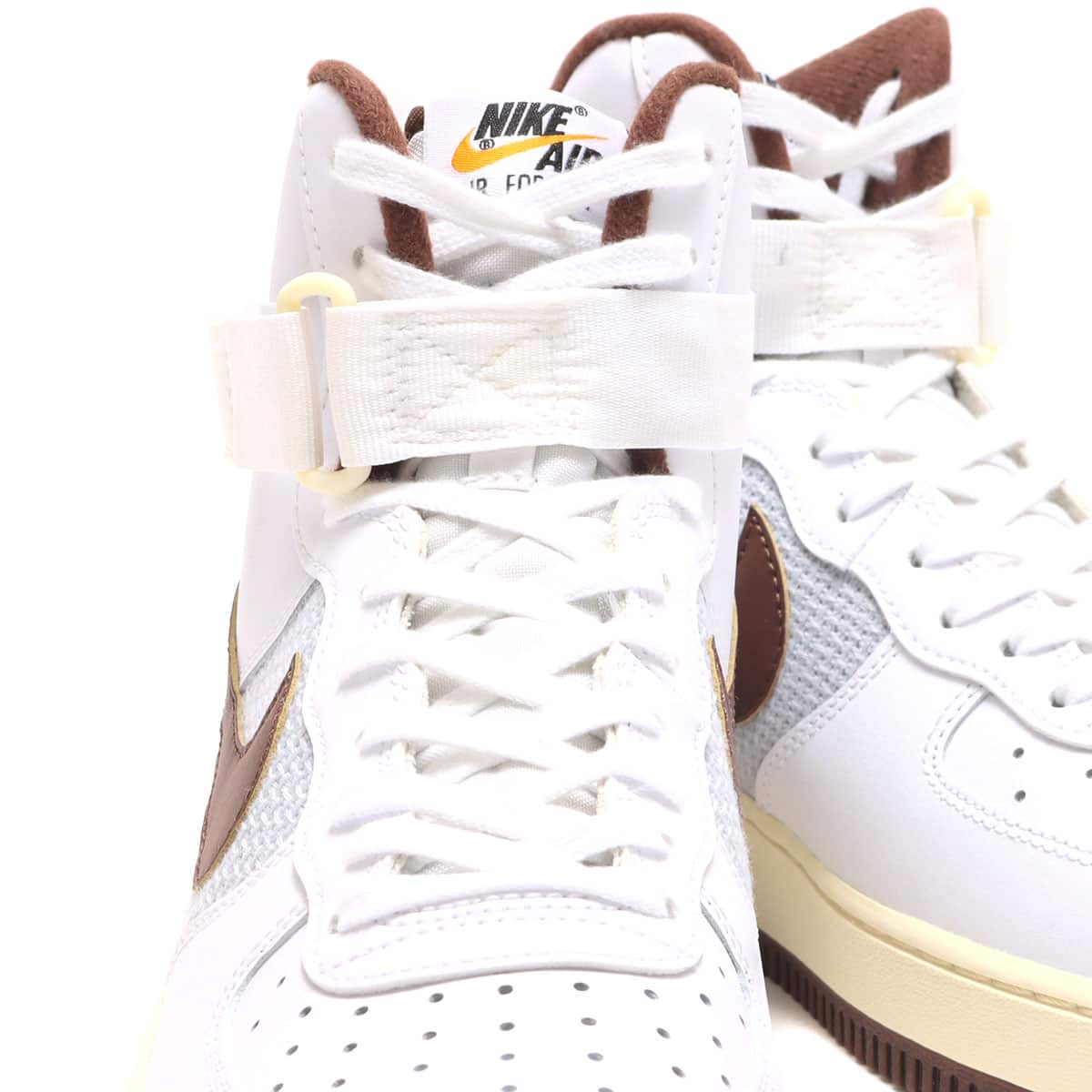 NIKE AIR FORCE 1 HIGH '07 LV8 WHITE/LT CHOCOLATE-GREY FOG-COCONUT