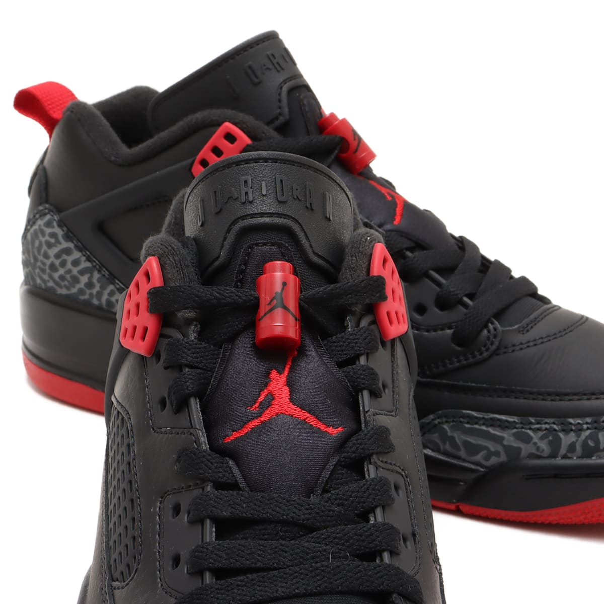JORDAN BRAND JORDAN SPIZIKE LOW BLACK/GYM RED-COOL GREY