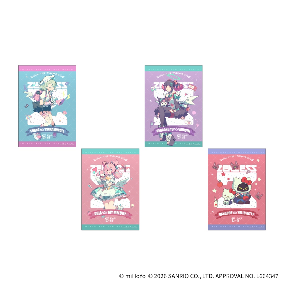 ゼンレスゾーンゼロ×サンリオキャラクターズ メタルポスター～GiGO限定