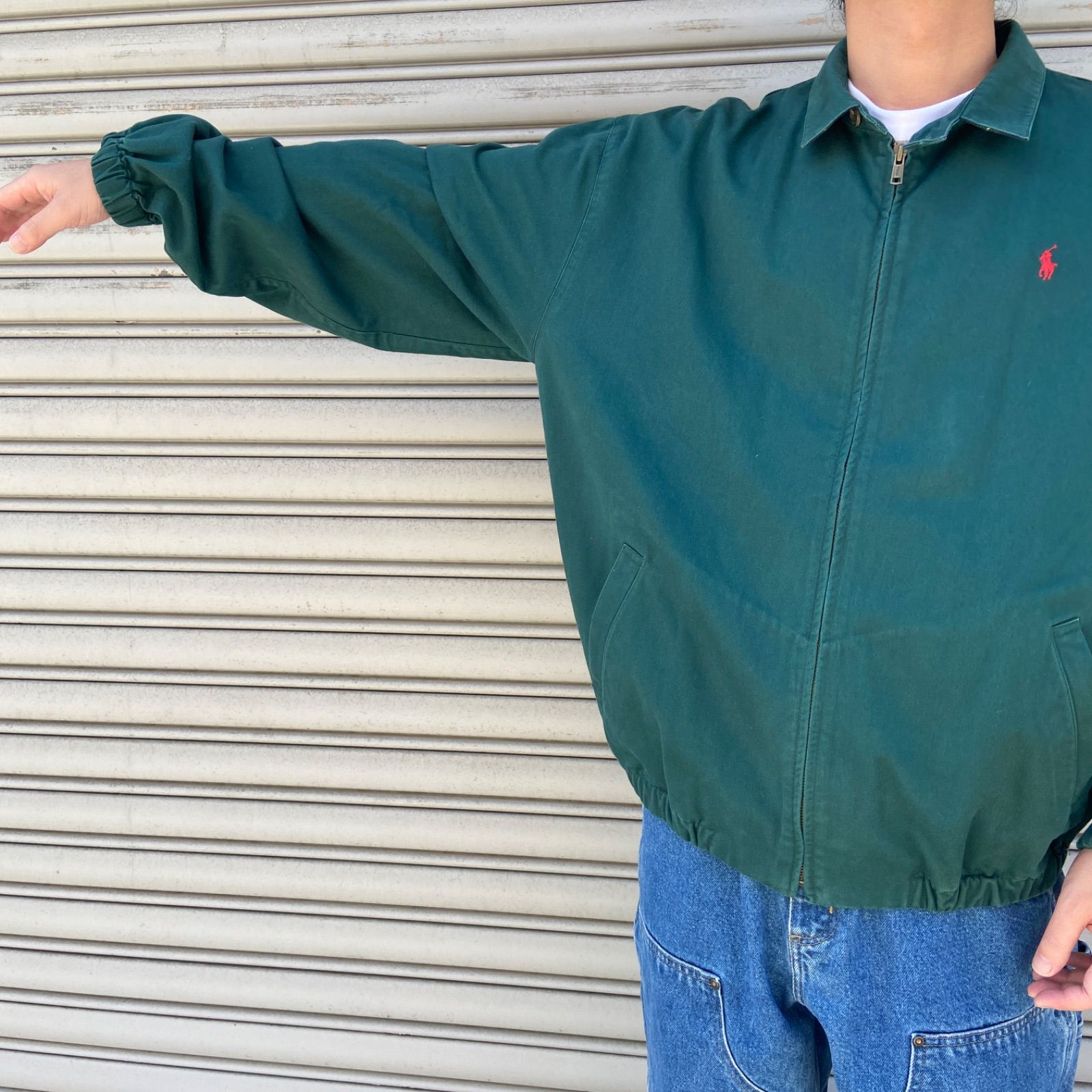 80s☆ラルフローレン☆スウィングトップ☆三角タグ☆ハリントン