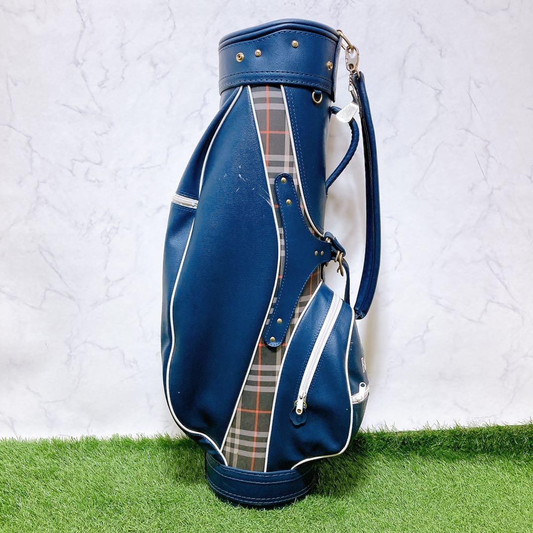 M Burberrys バーバリー キャディバッグ ネイビー クラブケース