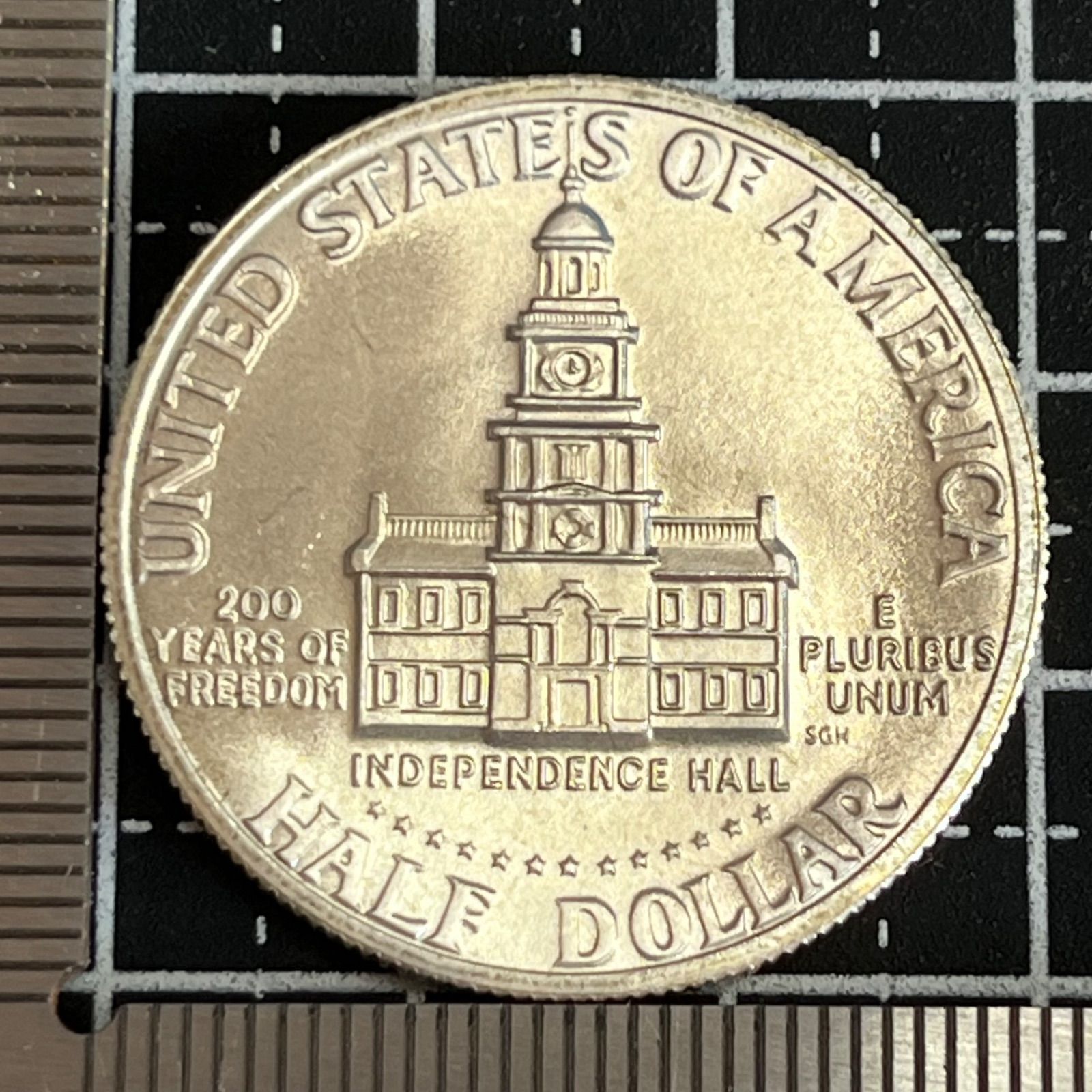 銀貨】1976年 アメリカ建国200周年 40％シルバー ケネディハーフダラー
