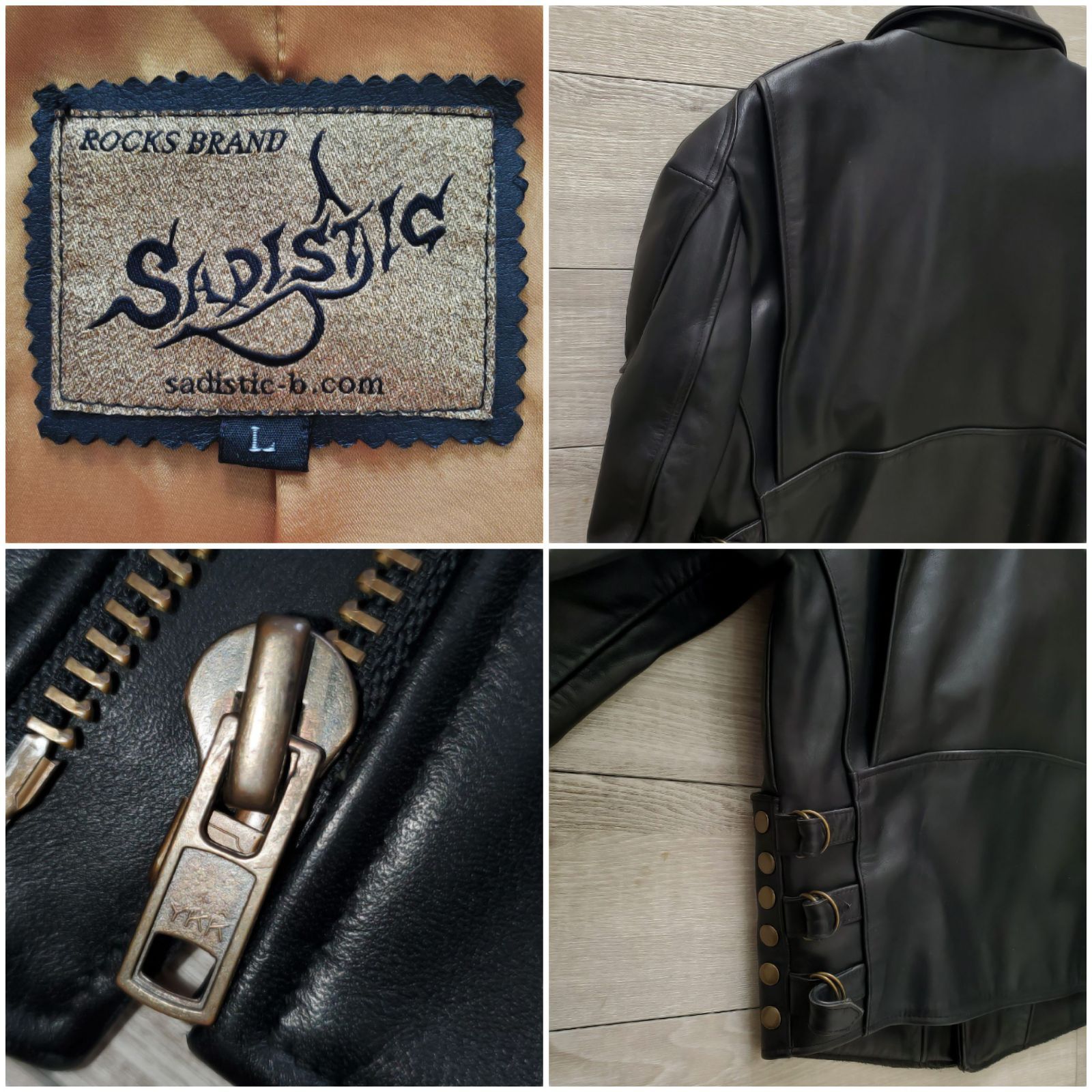 SADISTIC-B サディスティックビー□美品 牛革 バトルスーツ ライダース