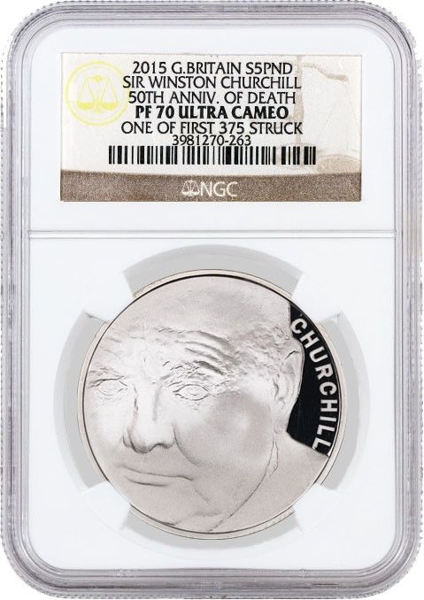 英国 イギリス￡20 ポンド 銀貨999ag ウィンストン チャーチル2015年