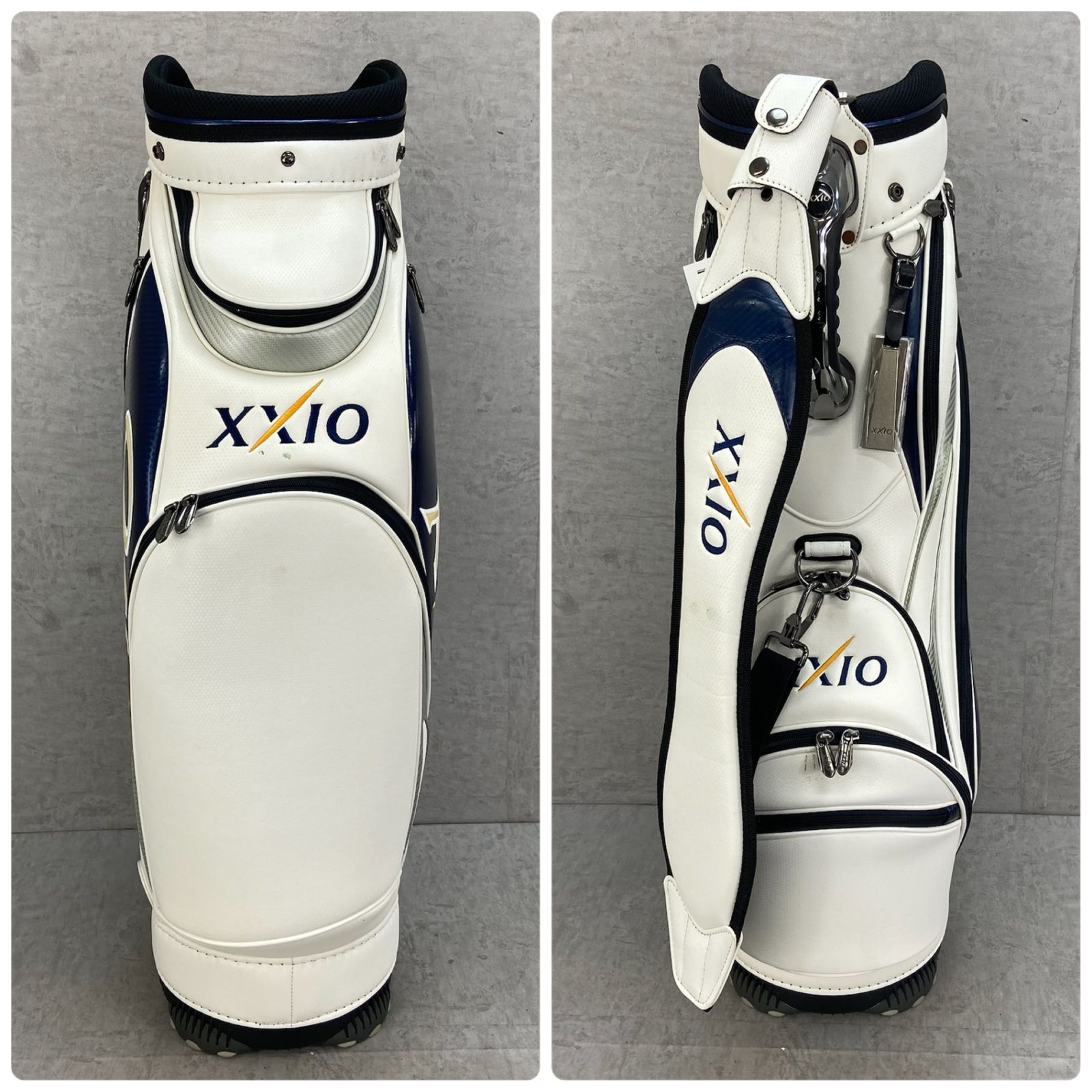 古閑美保直筆サイン入り ゼクシオ ゴルフ用品 カート式 キャディバッグ