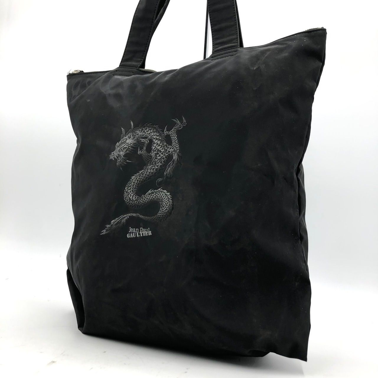 廃盤モデル 高級】ジャンポールゴルチエ トートバッグ ドラゴン 龍
