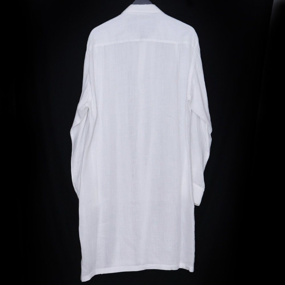 YOHJI YAMAMOTO タックロング 長袖シャツ サイズ3 ホワイト HO-B63-310
