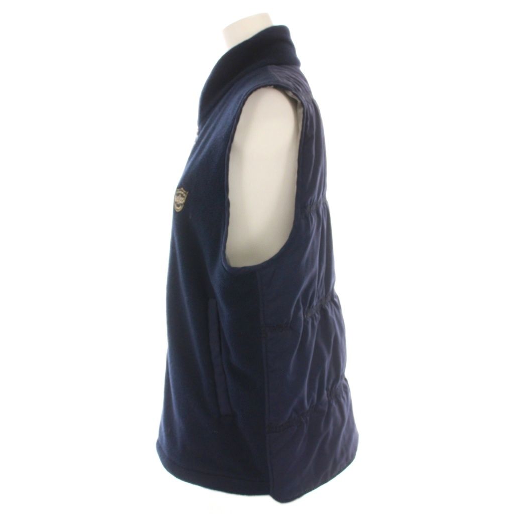 マンシングウェア MUNSINGWEAR フリースベスト ジップアップ 中綿 M 紺