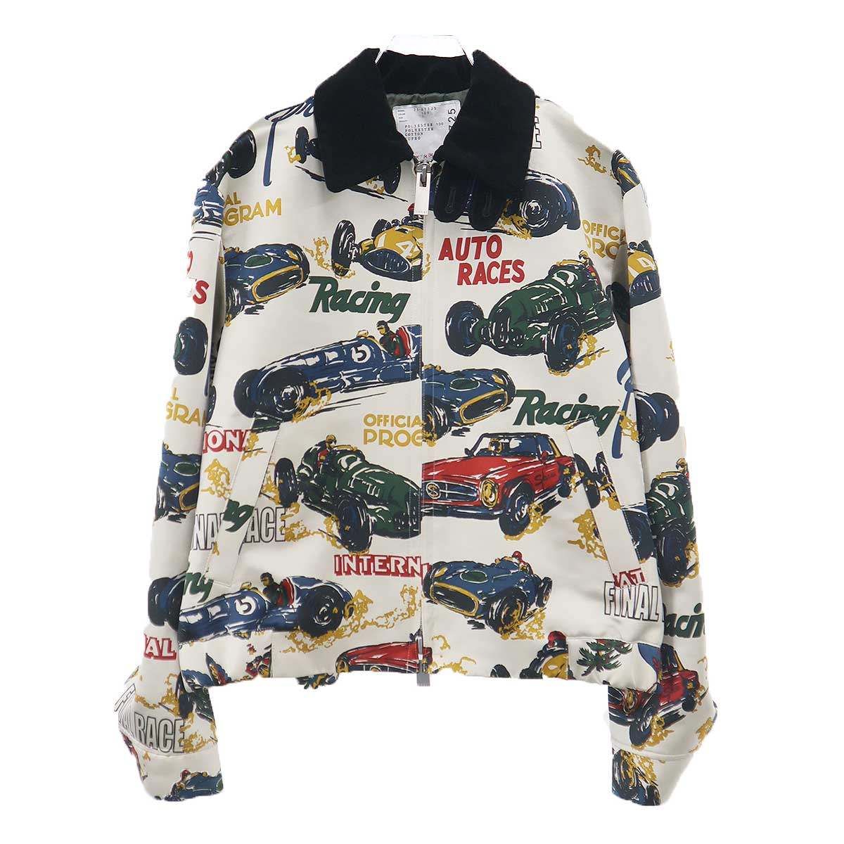 sacai サカイ 25SS Car Race Tropical Print Jacket カーレース