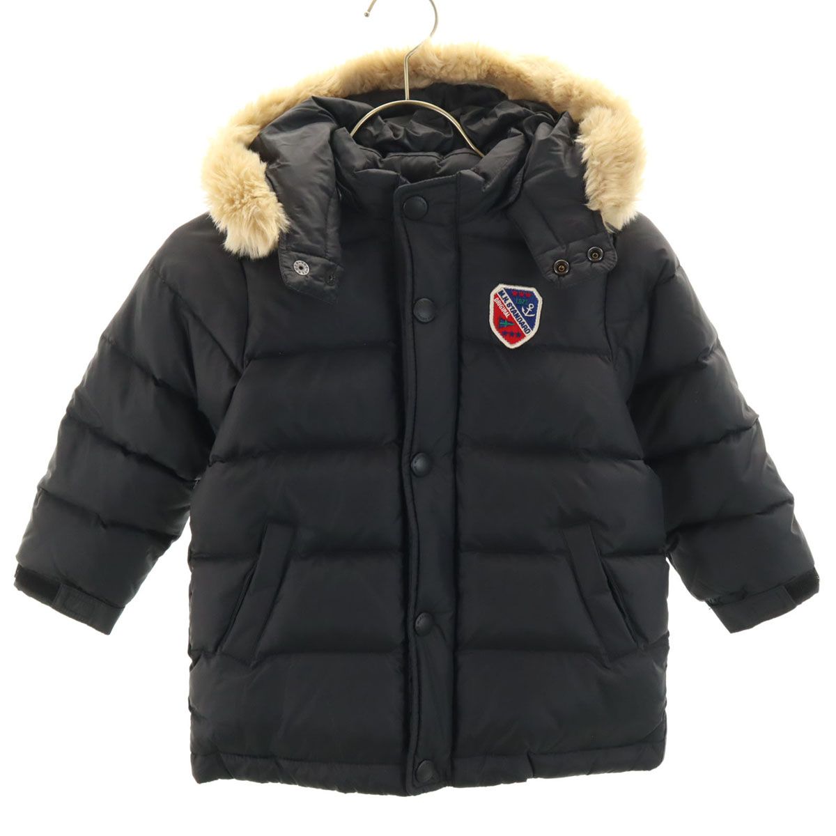 mikihouse ミキハウス ダウンジャケット 90 ブラック キッズ 古着