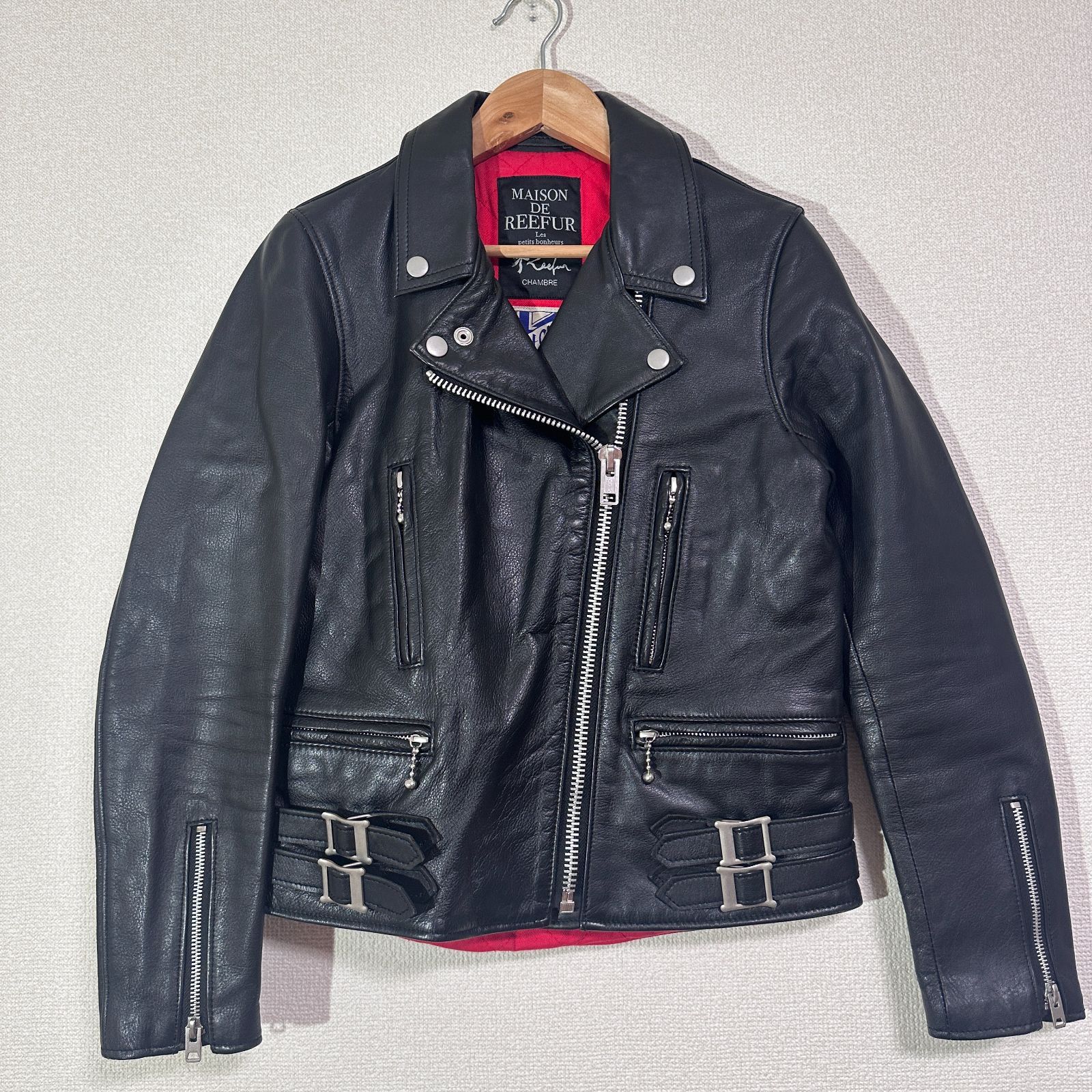 MAISON DE REEFUR×ADDICT CLOTHES ダブルライダースジャケット 中綿