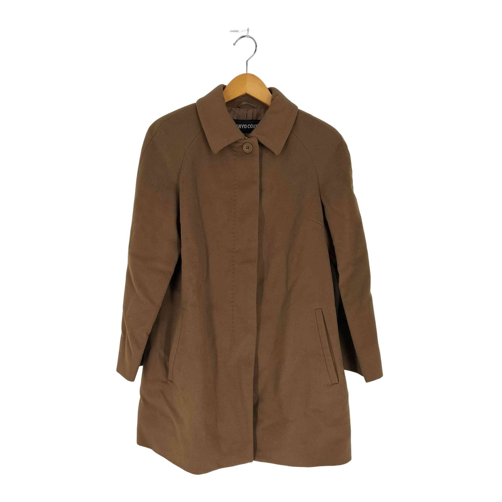 サンヨーコート SANYO COAT カシミヤ混 ウールステンカラーコート