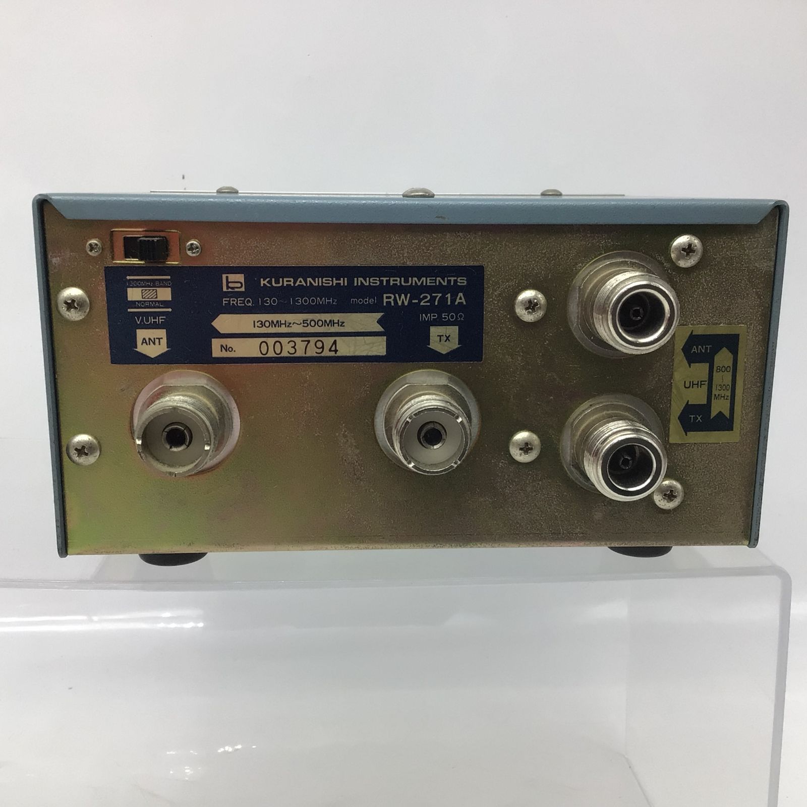 2174 【ジャンク】クラニシ RW-271A SWR計 130〜1300MHz MAX200W