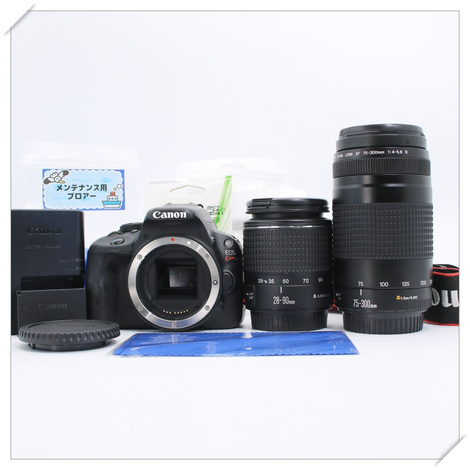 極美品❁すぐ使える超望遠Wレンズセット Canon EOS Kiss7 キャノン W