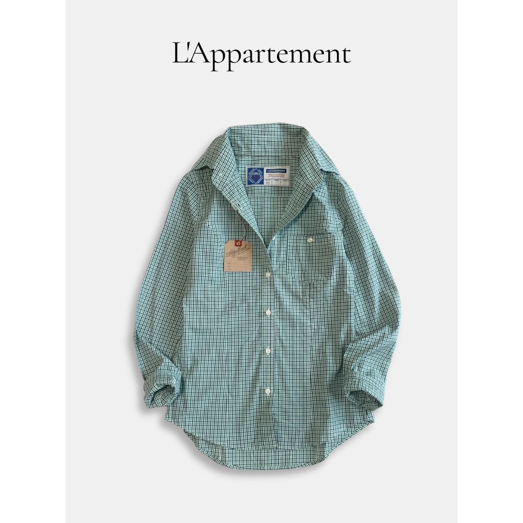 ◇タグ付き◇ L'Appartement アパルトモン チェック シャツ グリーン