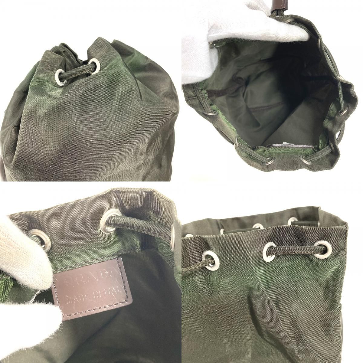 PRADA プラダ ポーチ トライアングルロゴ 三角ロゴ プレート ナイロン