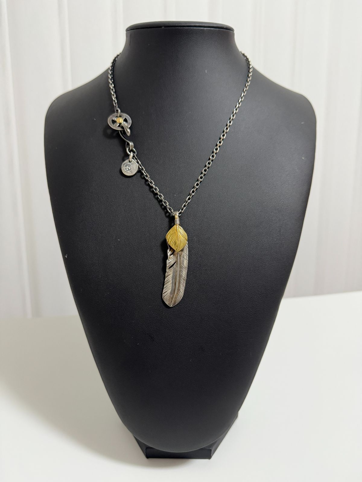 ゴローズ 上金特大フェザー右＋SV太陽inメタル小＋金メタルホイール付