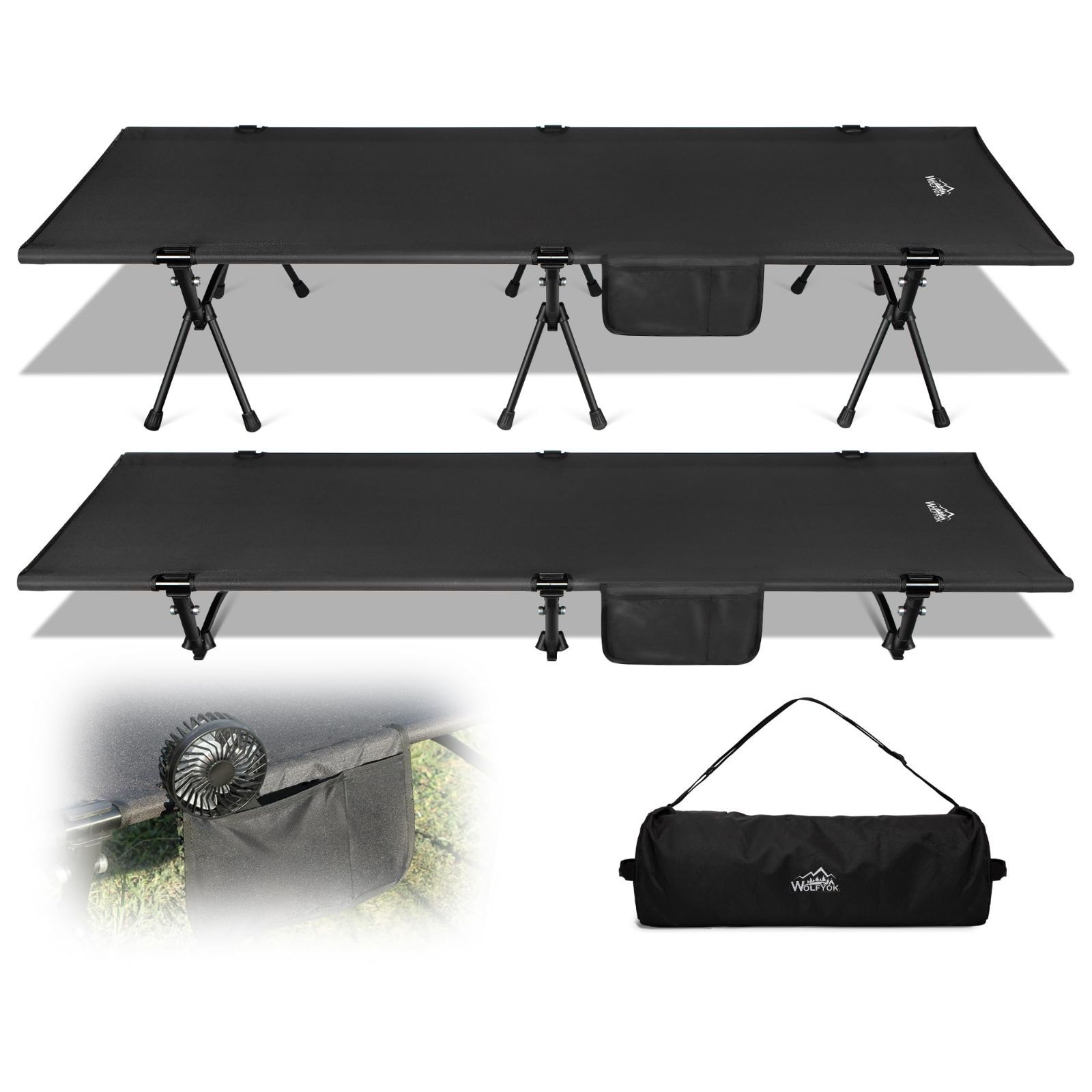 ブラック 【国内ブランド】 収納バッグ付き オフィス 自宅用 防災