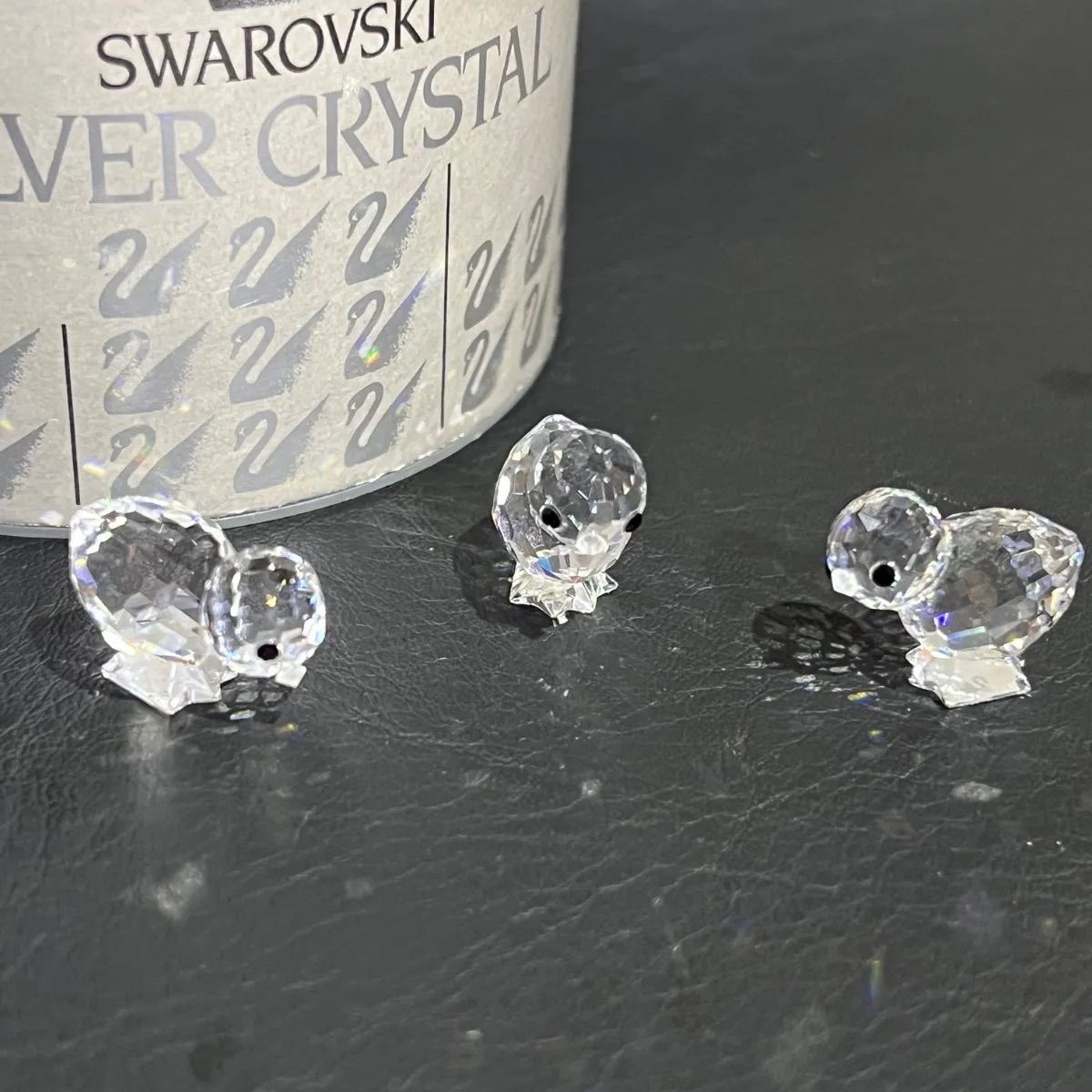 廃盤］スワロフスキー Swarovski ひよこ3匹セット クリスタルガラス