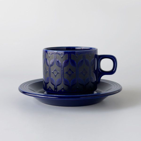 HORNSEA エアルーム ミッドナイトブルー カップ & ソーサー 英国