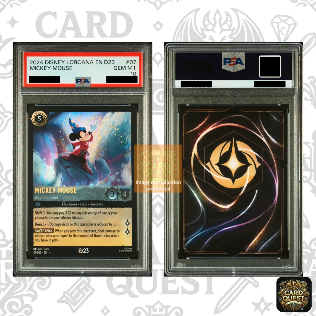 PSA10 ディズニー ロルカナ D23 オズワルド ミッキー 2枚セット PSA10