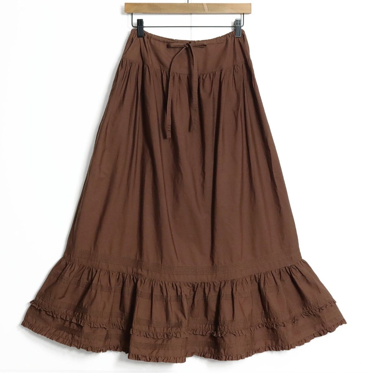 ワンダフルワールド カネコイサオ ロングスカート ティアード かぶせ