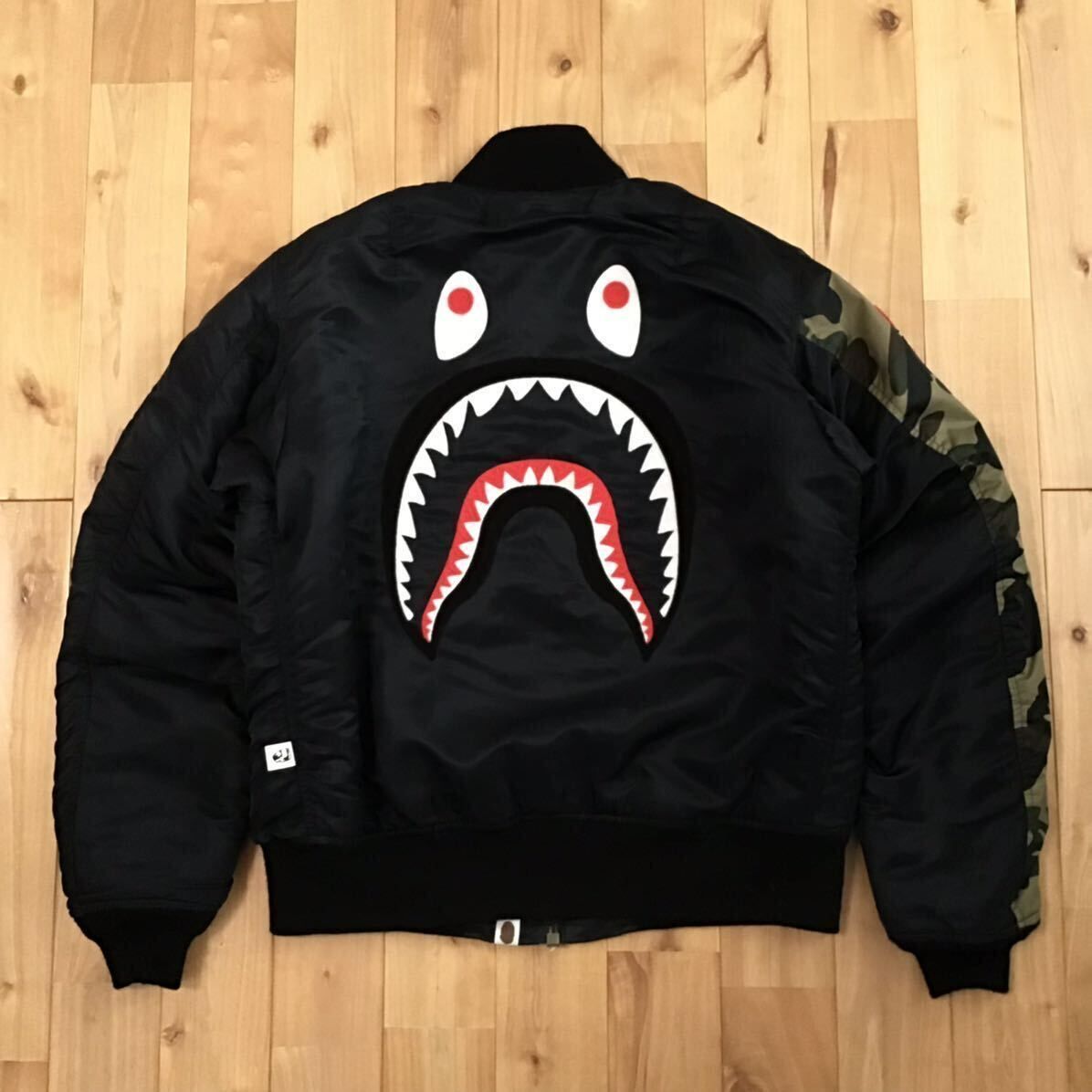 SHARK MA-1 Bomber Jacket Mサイズ a bathing ape BAPE camo エイプ