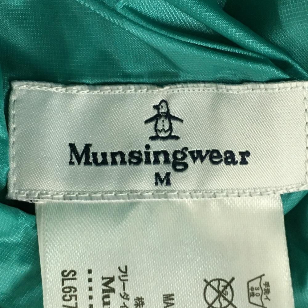 美品】マンシングウェア リバーシブルダウンベスト 白×グリーン
