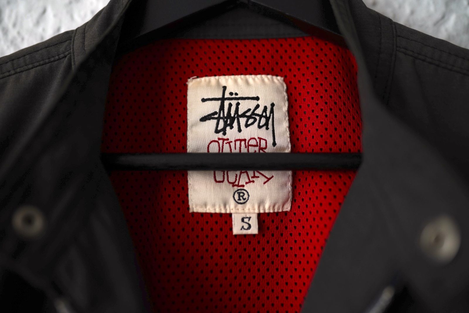 1990's 白タグ OLD STUSSY OUTER GEAR ナイロンブルゾンジャケット