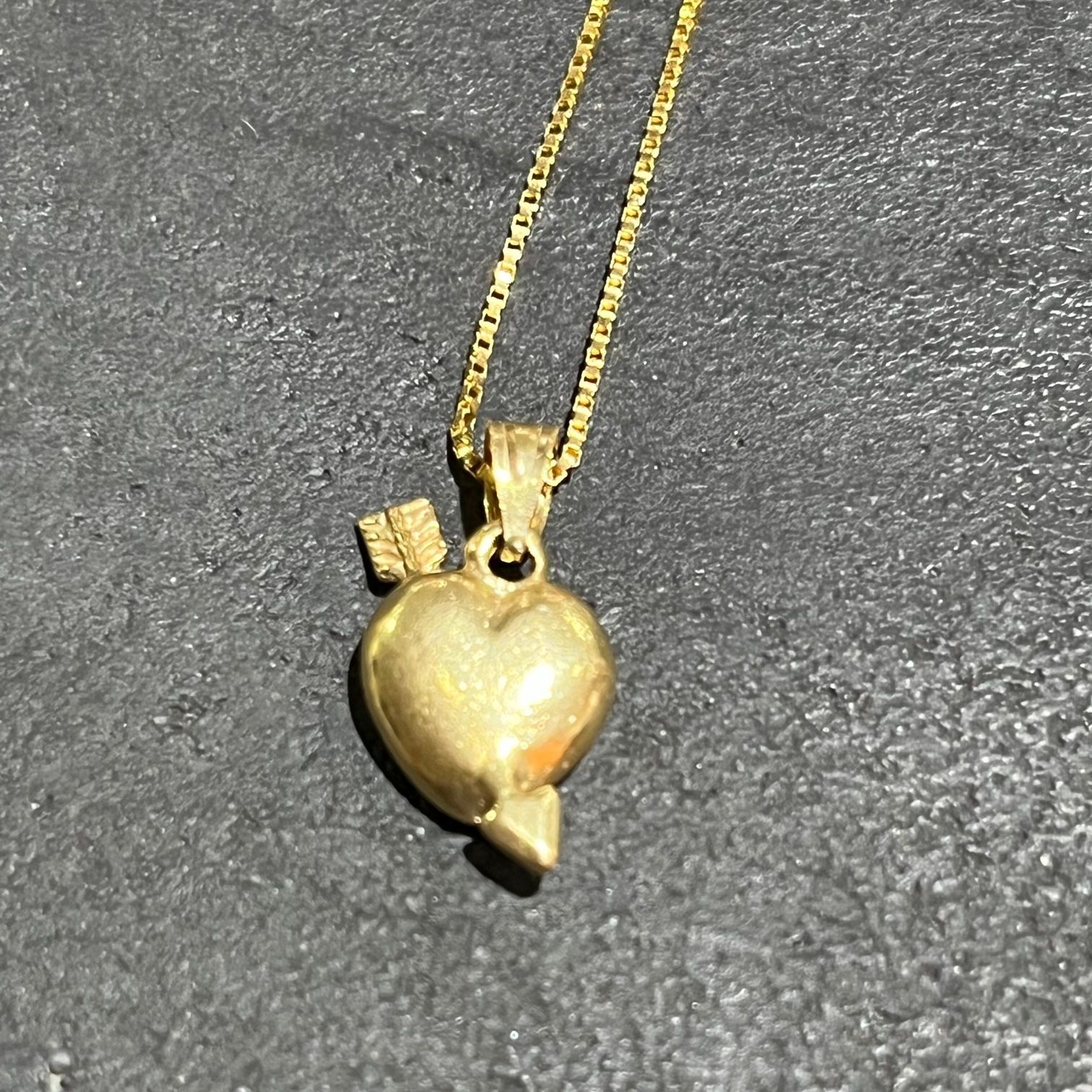 国内正規 美品 SUPREME 17SS 14k Gold Heart And Arrow Pendant ハート