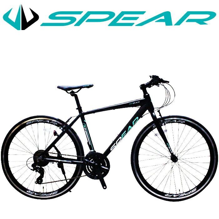 クロスバイク アルミフレーム 700c 自転車 シマノ 変速 21段 SPEAR