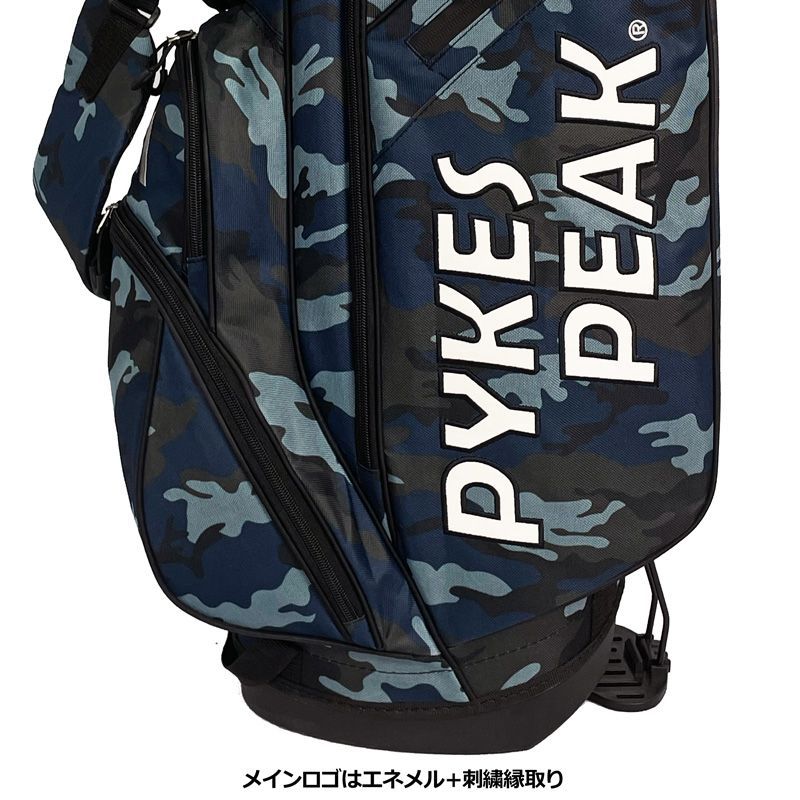 PYKES PEAK スタンドキャディバッグ PYKES PEAK 迷彩 スタンド式