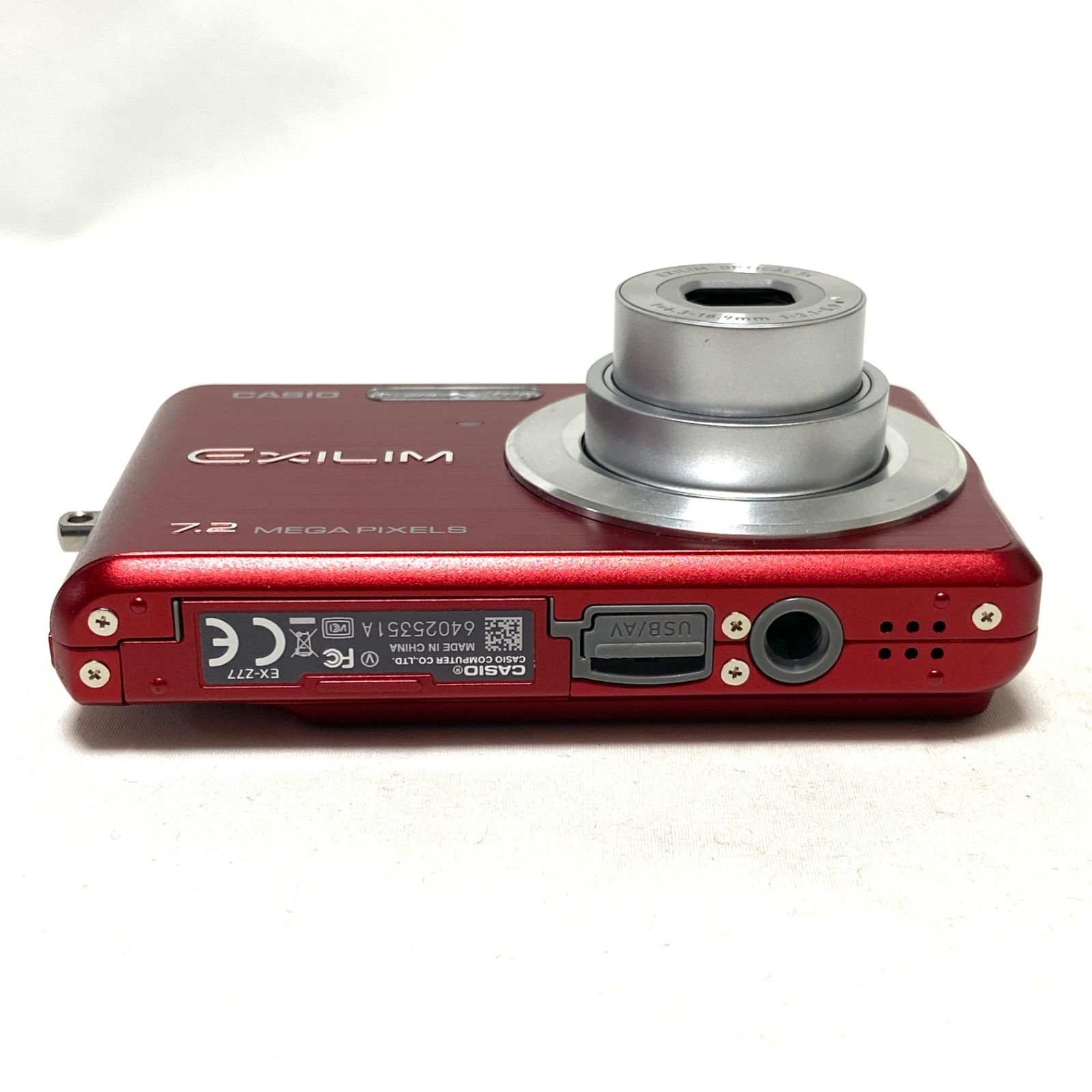 CASIO EXILIM EX-Z77 レッド コンパクトデジタルカメラ コンデジ