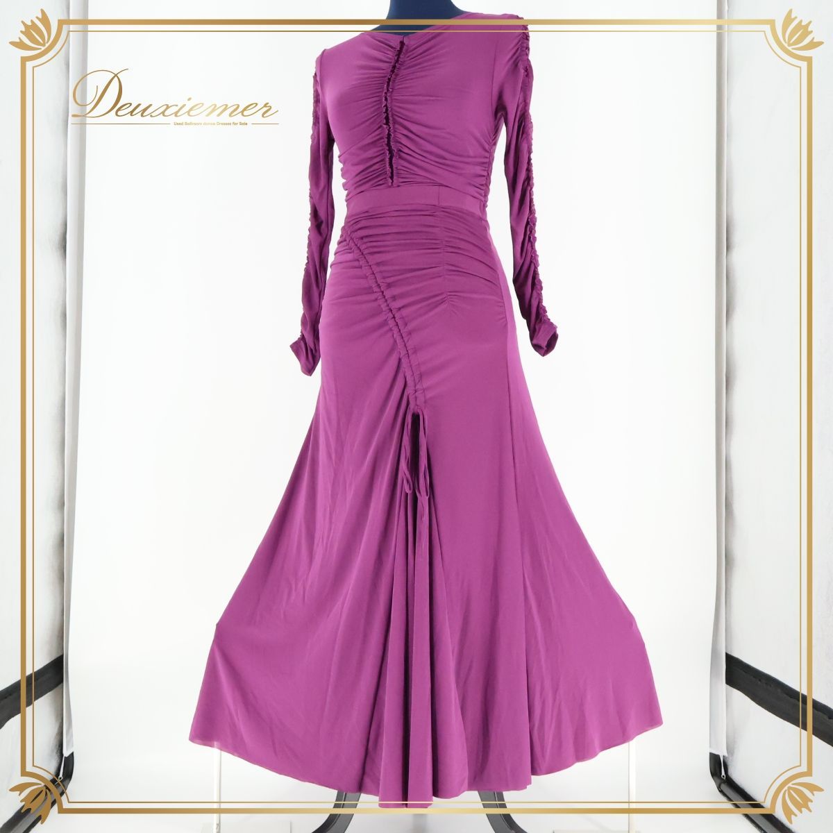 社交ダンス 衣装 ツーピース ワンピース ドレス チャコット Chacott M