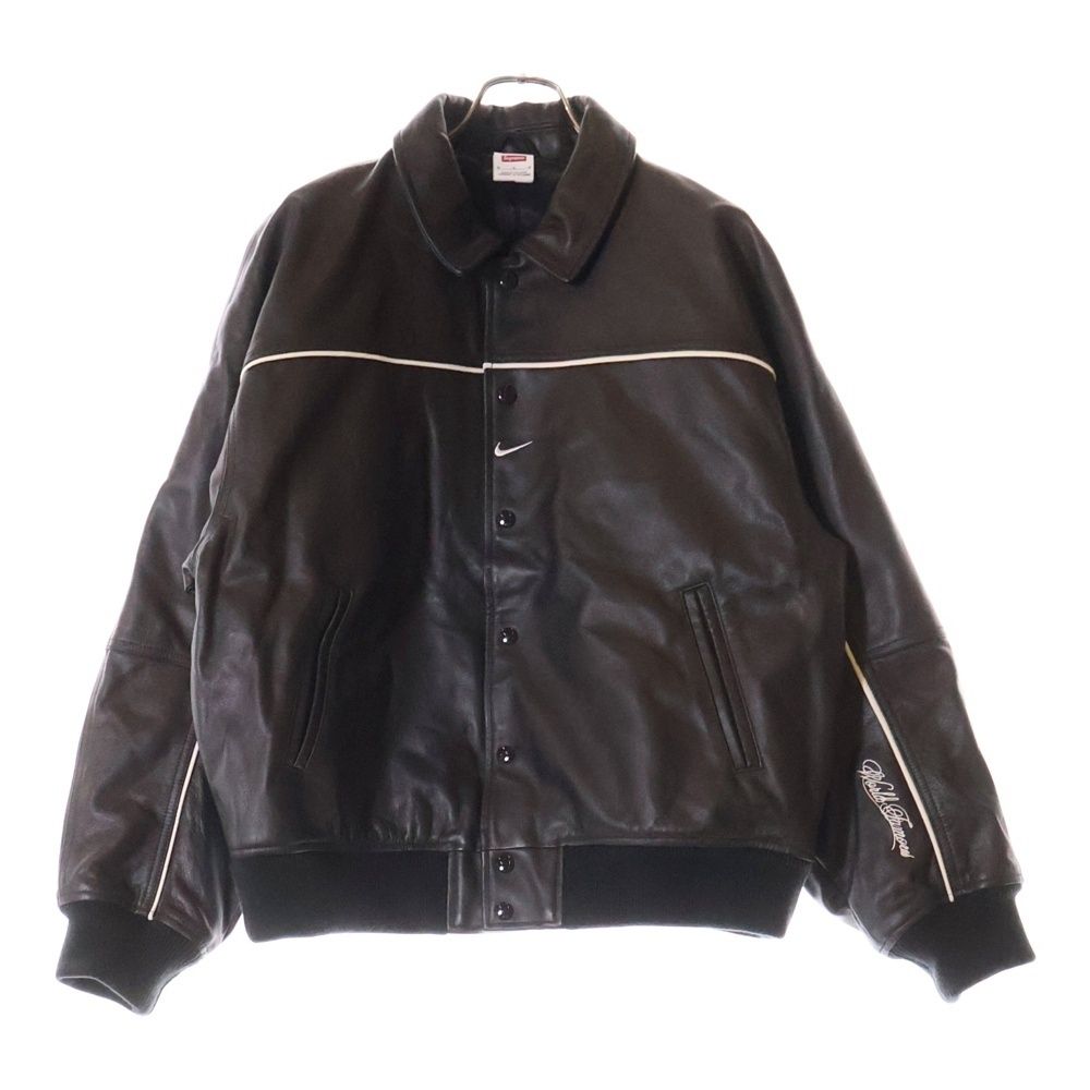 SUPREME (シュプリーム) 25SS ×NIKE LEATHER VARSITY JACKET ナイキ