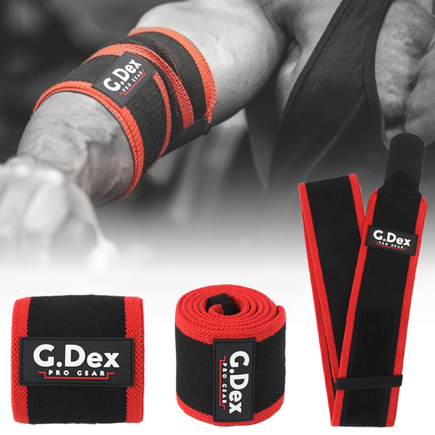 新品 [G.Dex] エルボーラップ エルボースリーブ ひじ用ラップ 筋トレ