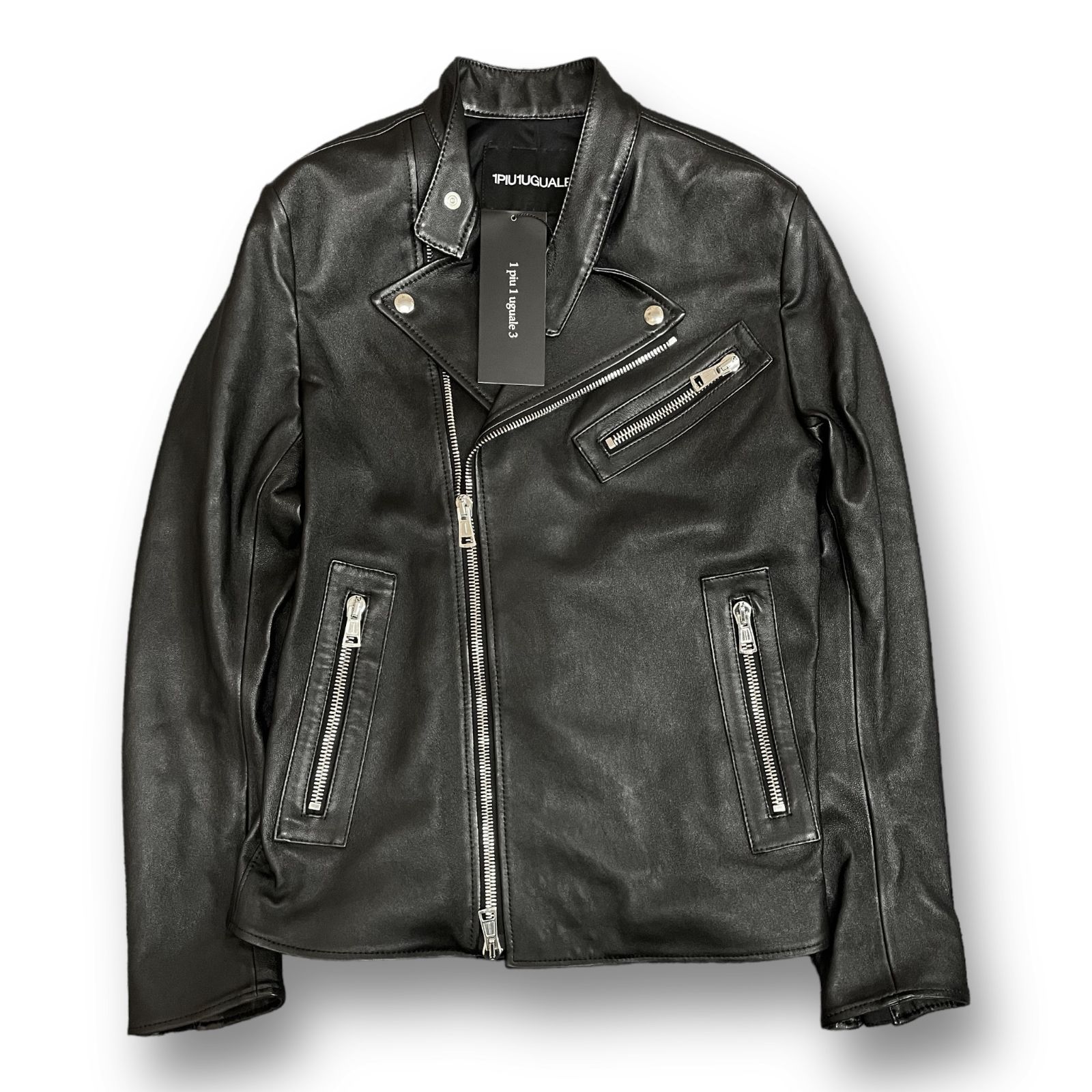 定価330000円 新品 1PIU1UGUALE3 23SS LEATHER SEMI W-RIDERS レザー