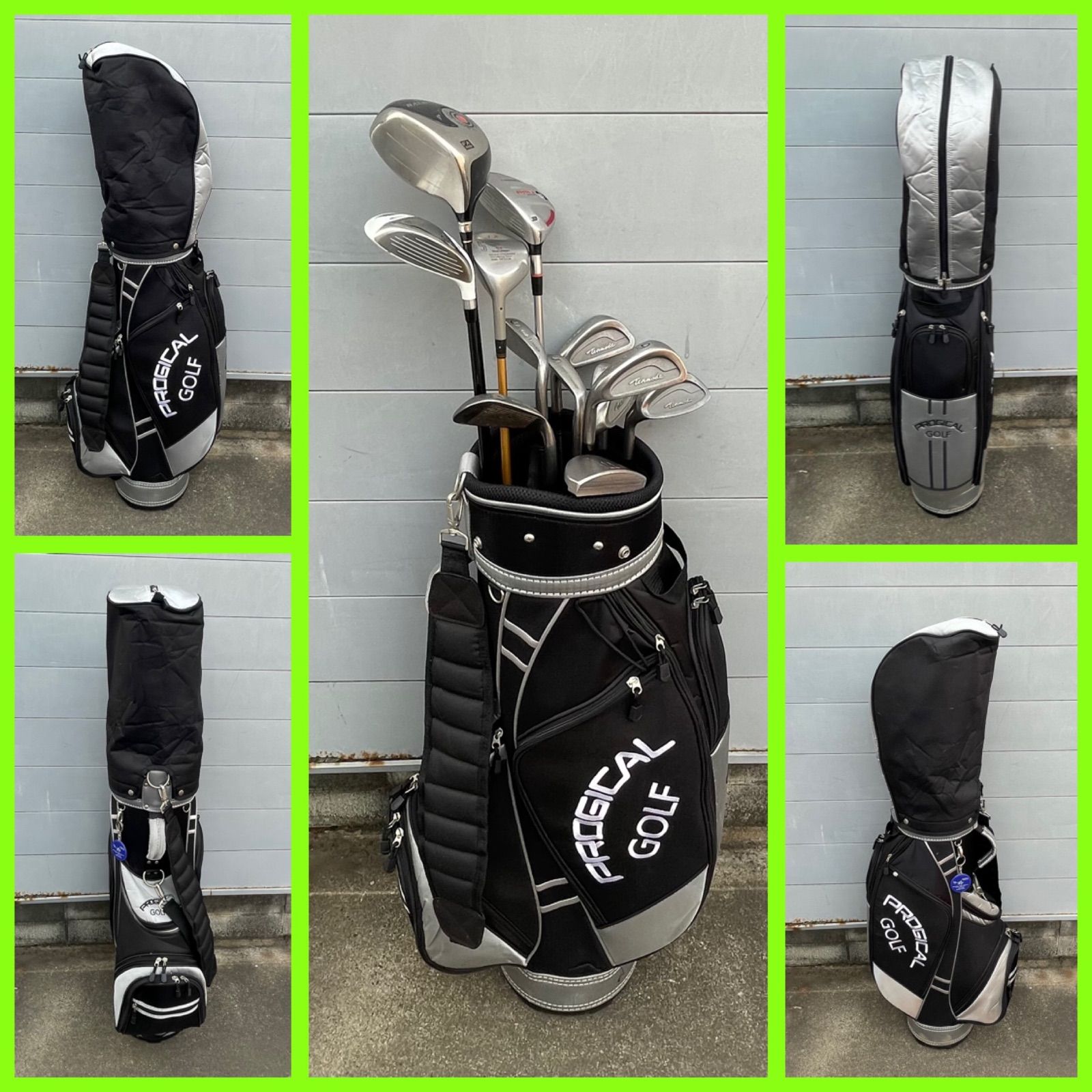 ADAMSGOLFのゴルフキャディバッグとアイアンセット ADAMSGOLFのゴルフ