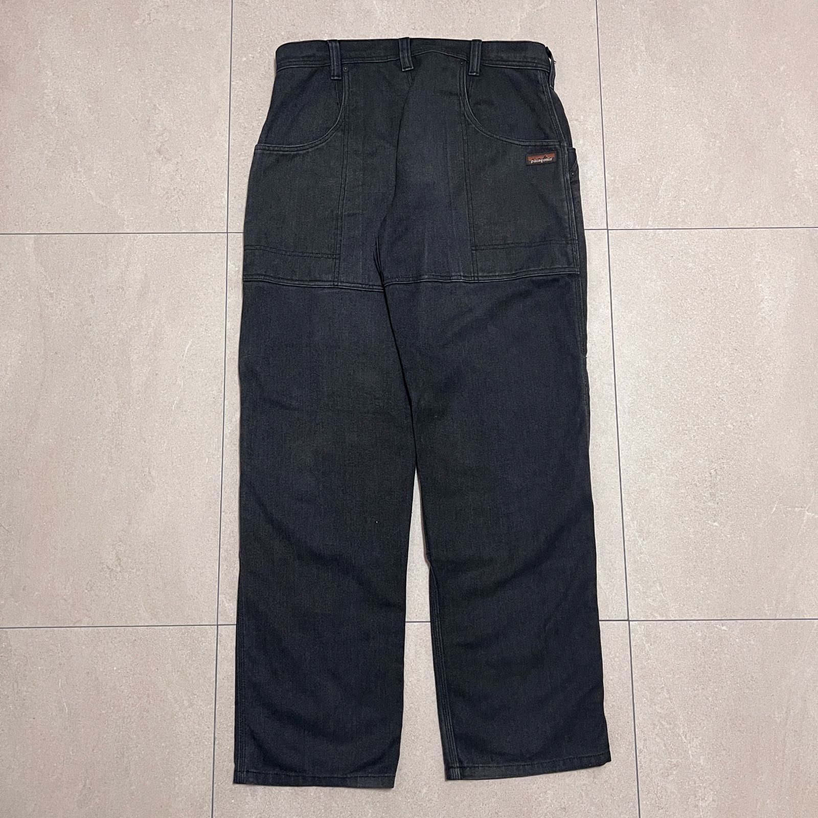 PATAGONIA ダブルニーパンツ アイアンフォージヘンプ キャンバス 黒 36