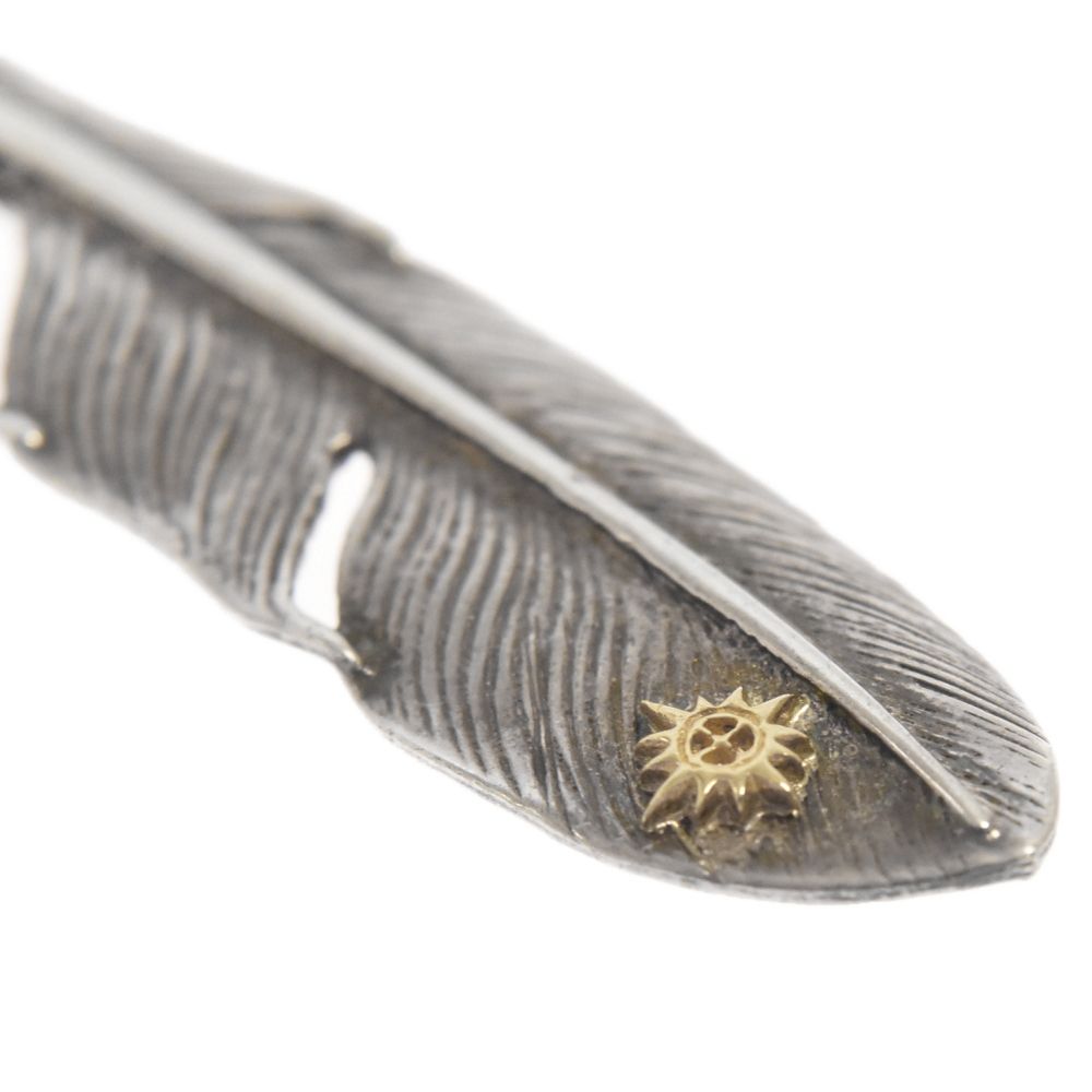 REDMAN (レッドマン) メタル付き 大フェザー 右向き シルバー/ゴールド