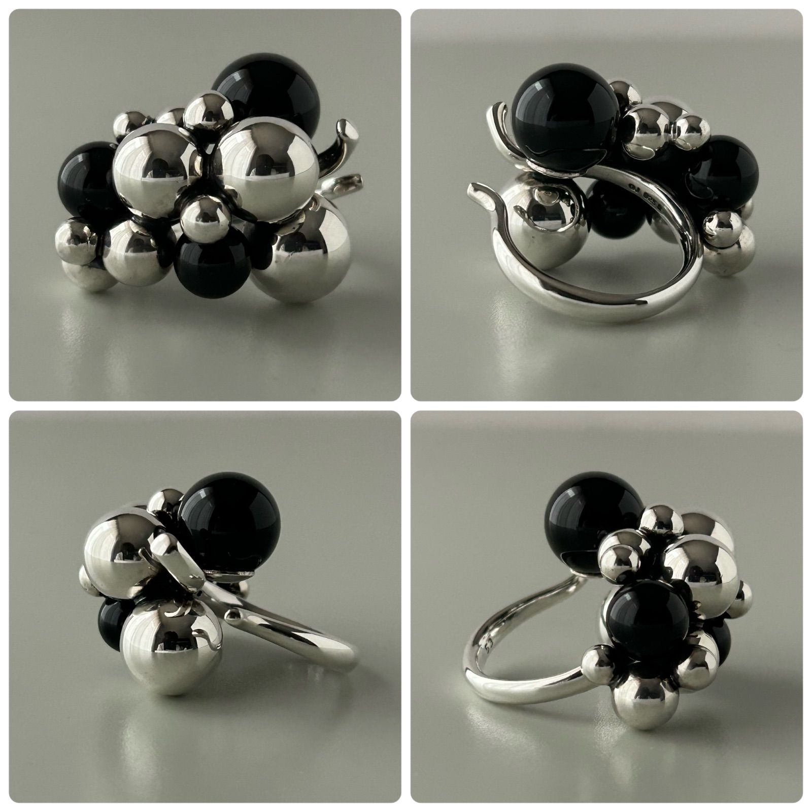 使用感有】ジョージジェンセン リング 指輪 ムーンライトグレープ